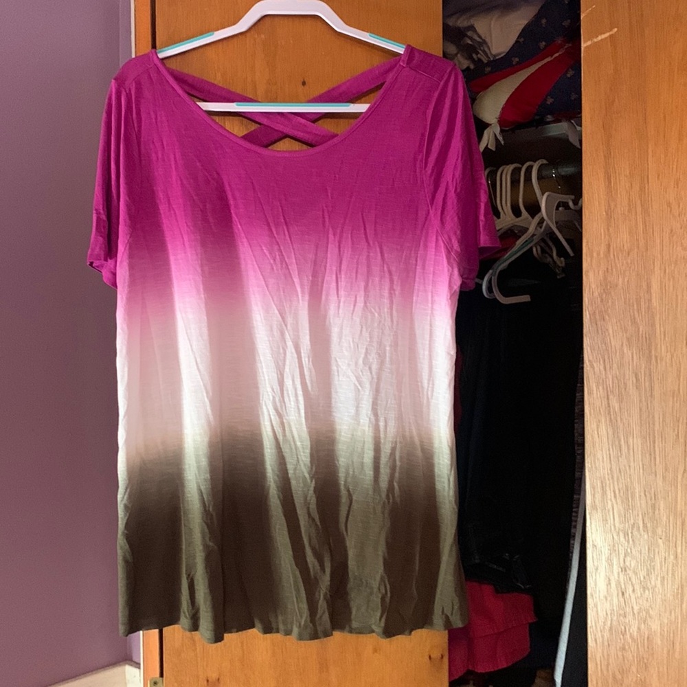 Ombre swing t shirt